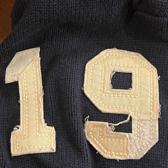 Nautical 1983 1/4 Zip Sweater Navy Blue Mens Size XXL - Picture 5 of 16